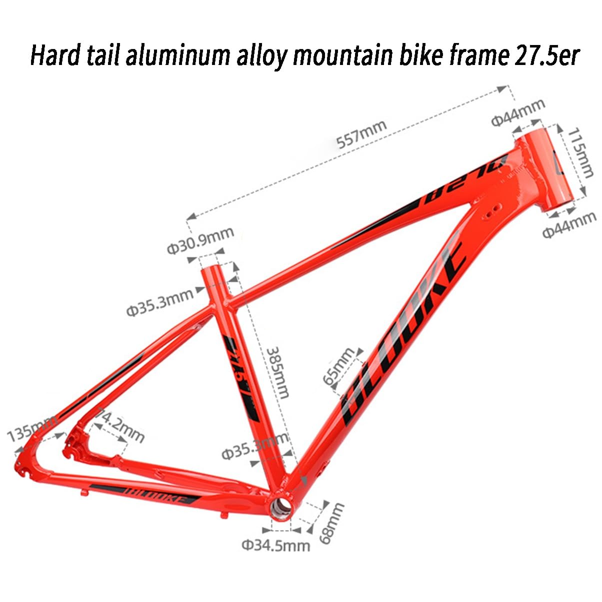 Amazon.com: Mountain Bike Frame 27.5er Aluminum Alloy Hardtail AM